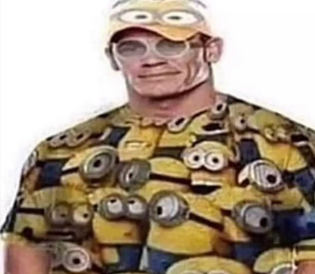 Losf888's tweet photo. @KFC_ES Jhon Cena es fan de minion https://t.co/yuCEB2hGLC