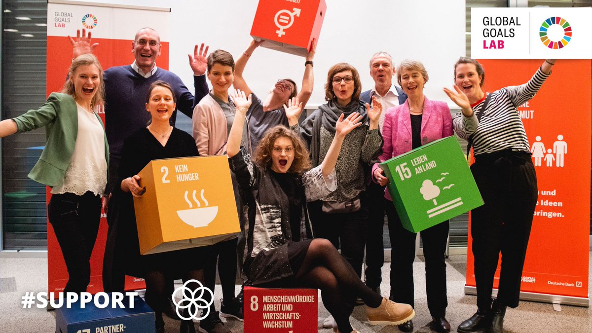 globalgoals_lab's tweet photo. Am 9. April findet bereits unsere #GlobalGoals Abschlussveranstaltung statt🥳 Sei live mit dabei, wenn unsere 6 #SocEnts in Frankfurt am Main um einen Publikumspreis von 5.000€ pitchen: https://t.co/EloczpOffK https://t.co/Lx2tHi1Lw2