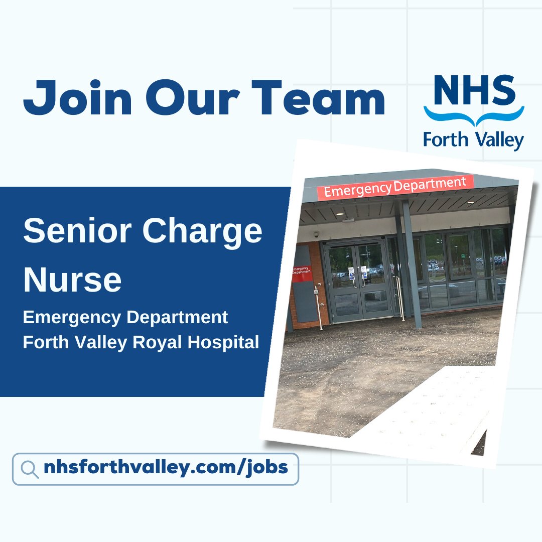 NHS Forth Valley on Twitter "An exciting opportunity has arisen for a