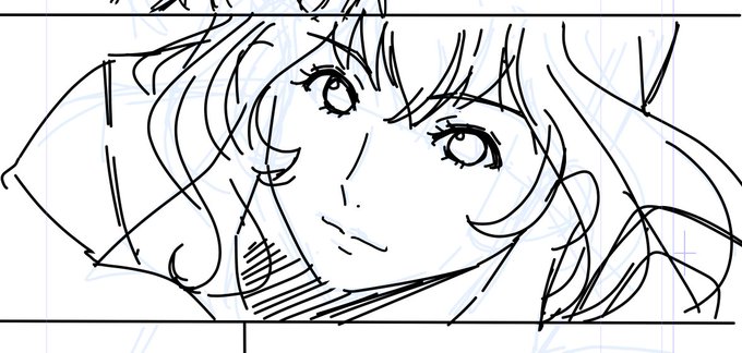 下書きとペン入れ 