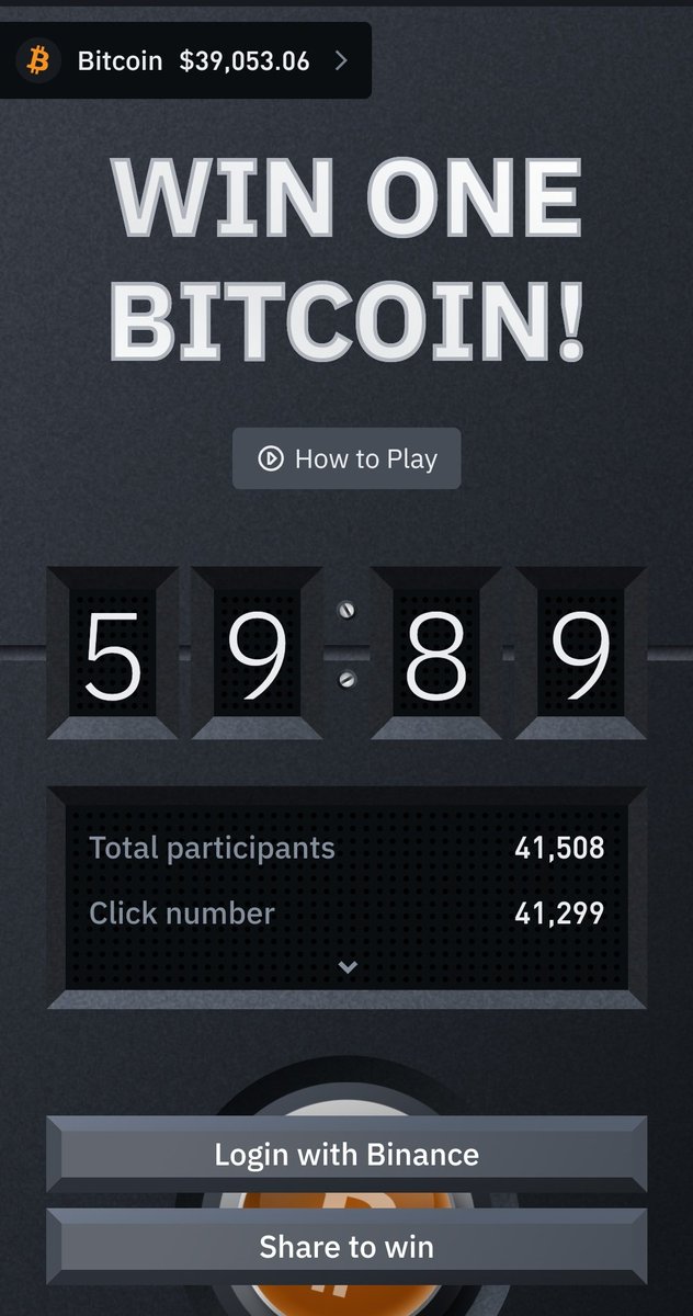 #BitcoinButton #Binance