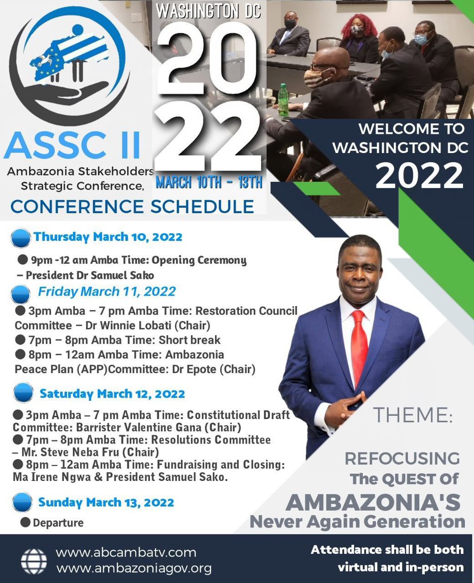 dorothy_n1's tweet photo. #Ambazonians thwarted a #Lrc sponsored coup t overthrow #PresidentSako. Stakeholders quickly convened in a 3 dys strategic conference whr dy made needed changes to thr governx apparatus dt wil strengthn thr liberatn quest. @ABlinken @FRANCE24 @USEmbYaounde @VOAStraightTalk @VP https://t.co/IgcQT03BOy