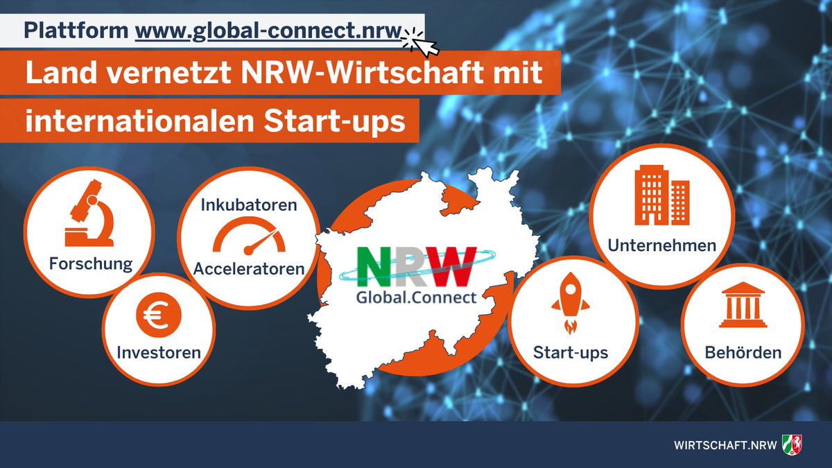 Innovationsplattform NRW​.Global.Connect startet. Erstes Partnerland ist #Israel. Minister <a href="/A_Pinkwart/">Andreas Pinkwart</a>: Beste Möglichkeiten, den starken #Mittelstand in #NRW mit innovativen israelischen #Startups zu vernetzen. Jetzt registrieren 👉global-connect.nrw #DigitalDurchstarten