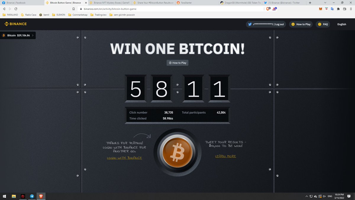 #BitcoinButton #Binance