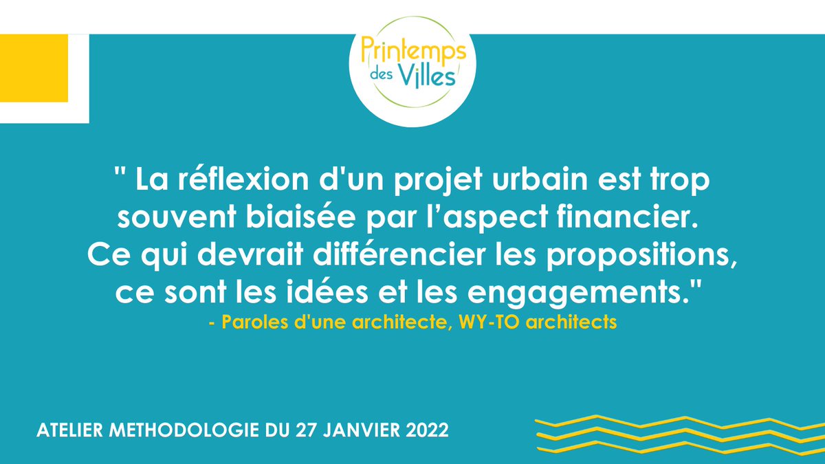 #printempsdesvilles, un mouvement à l'écoute des opinions de chaque acteur de la fabrique urbaine !