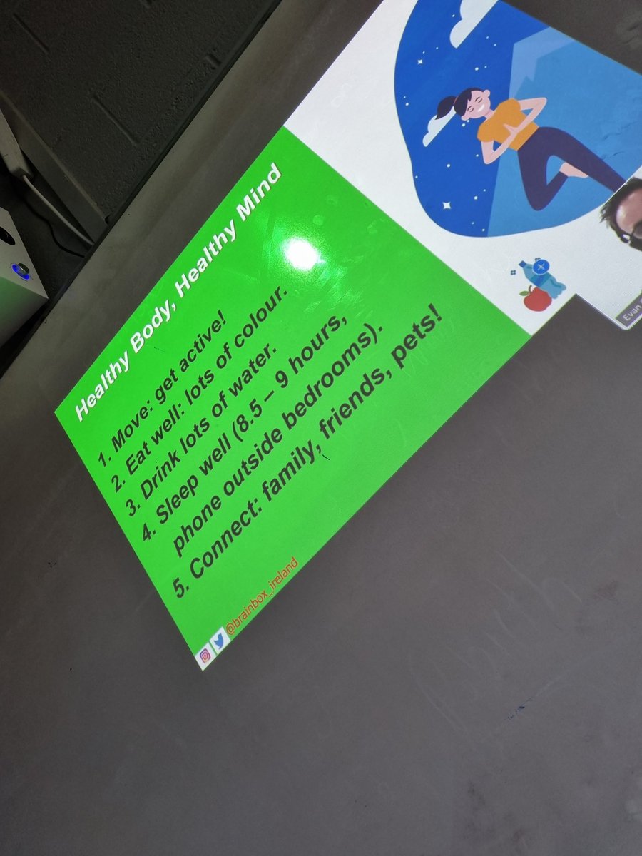 spwellbeing's tweet photo. Thank you to Evan from @BrainboxIreland for hosting a Wellbeing Workshop for first year students. Our notes are looking fantastic! 
#studyskills #Wellbeing https://t.co/AviXfGgR0R https://t.co/tyNwGGDY1v
