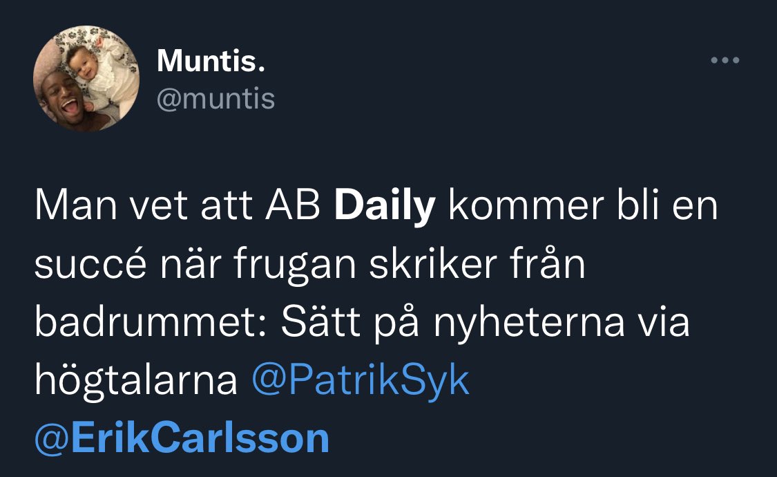 Det är ganska sjukt att Aftonbladet Daily nu är Sveriges största podd.

År 2018 startade vi en ny avdelning som hette Labs där målet var att ta fram nya digitala intäkter åt Aftonbladet. Produkterna i dag?

- Sveriges största Youtubekanal per avsnitt 

- Sveriges största podd