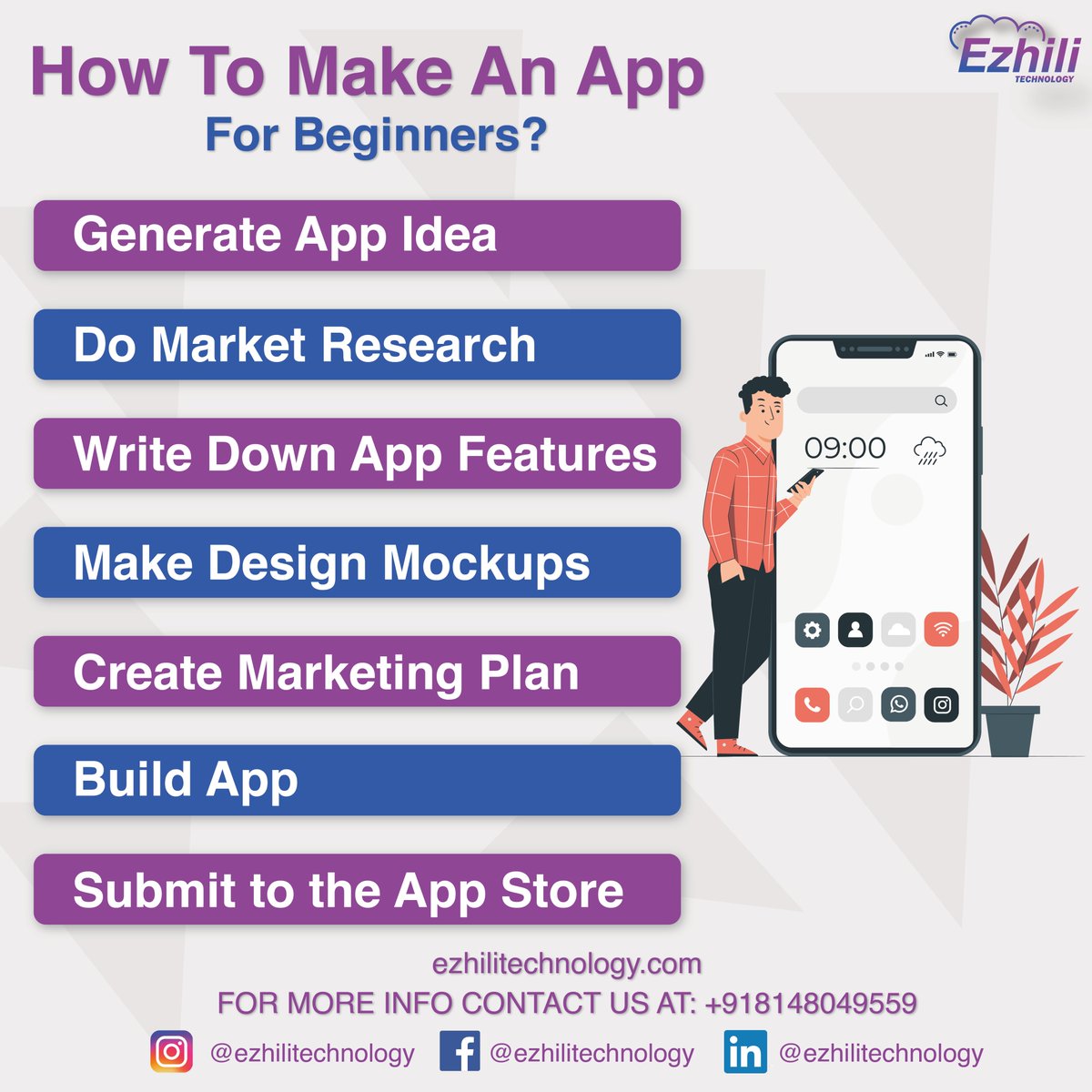 ezhili_tech's tweet image. Do you know the benefits of having an effecting mobile application and How to make it.
Then you must definitely checkout this post.

Follow us on : @ezhili_tech 
Website : ezhilitechnology.com

#MobileApp 
#MobileAppDevelopment