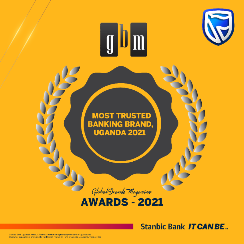 stanbicug's tweet photo. Because of you, Global Brands Magazine recognized us as:

😍 Best Banking Brand, Uganda 2021

😍 Most Trusted Banking Brand, Uganda 2021

😍 Our CE Anne Juuko was the Best Woman CEO in Uganda's Banking Sector, 2021

Thank you for banking on us.
#GlobalBrandsAwards