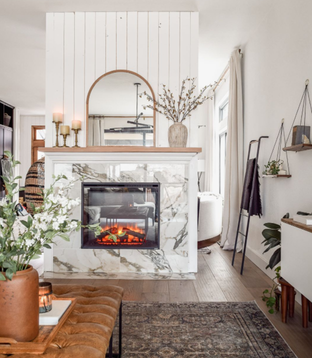 There is no better way to bring warmth to a space than with a SimpliFire electric built-in fireplace.

This modern cottage fireplace makeover by @nest.out.west (on IG) provides all the inspiration you need. Visit bit.ly/3Mc6Rmm to learn more.