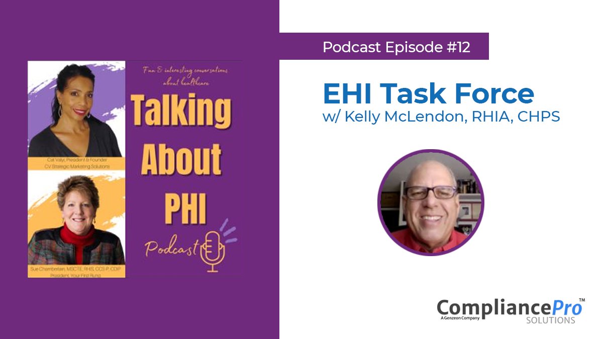 I appeared as guest on the latest episode of "Talking About PHI". I think we had a great conversation about the EHI Taskforce, a collaboration of <a href="/AHIMAResources/">AHIMA</a>, <a href="/AMIAinformatics/">AMIA</a>, and <a href="/HIMSS/">HIMSS</a> EHR Association:
cvstrategicmarketing.com/podcast/episod…