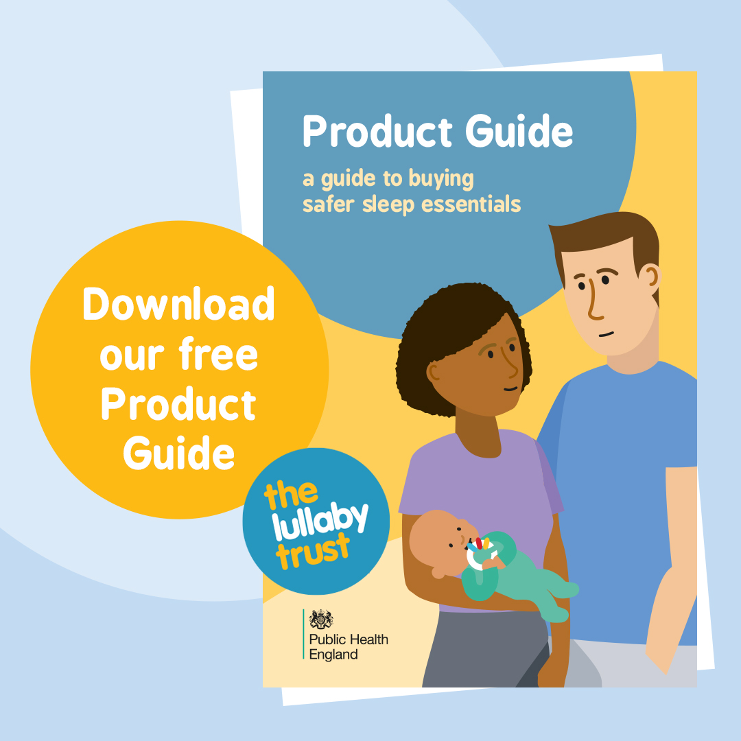 LullabyTrust's tweet photo. #letskeepitclear There are lots of myths around baby sleep products. This thread will help you make the safest choices for your baby. https://t.co/5mjPxu5wsw