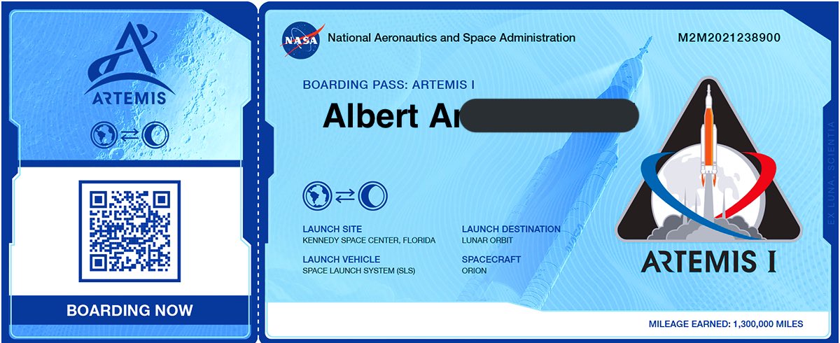 albertcxy's tweet photo. #BoardingPassToSpace #NASA https://t.co/dh3Obb9ryd