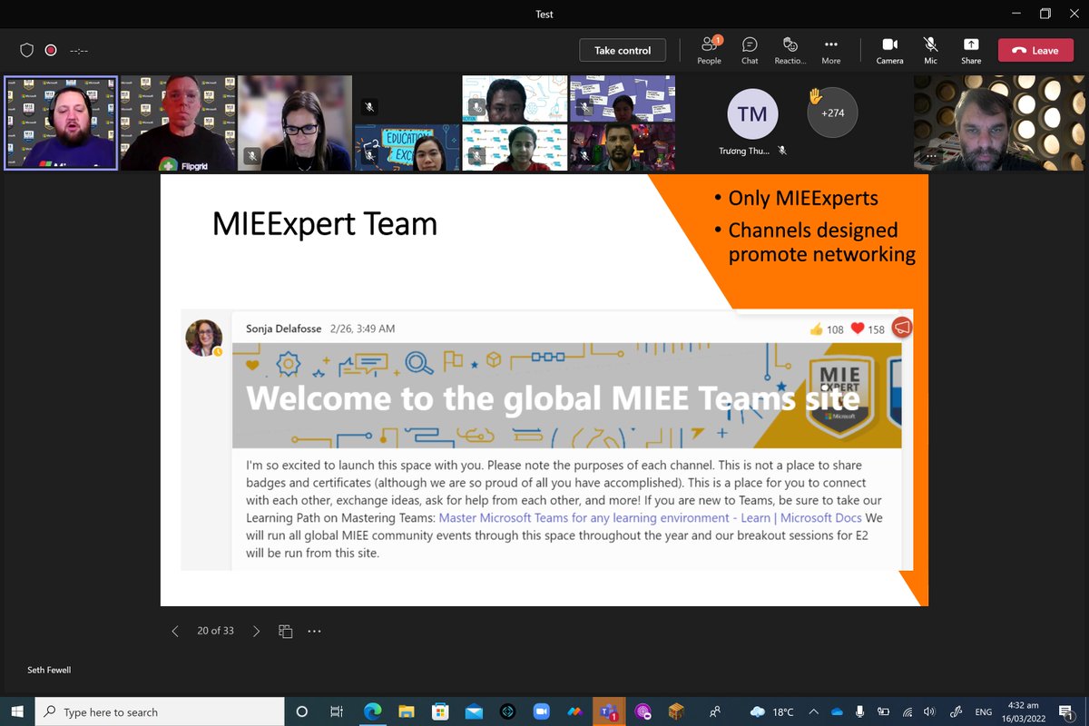 Doctor_Harves's tweet photo. Remember to join the #MIExpert channel on @MicrosoftTeams #E2Edtip #microsoftEDU https://t.co/6tCxcOarrm