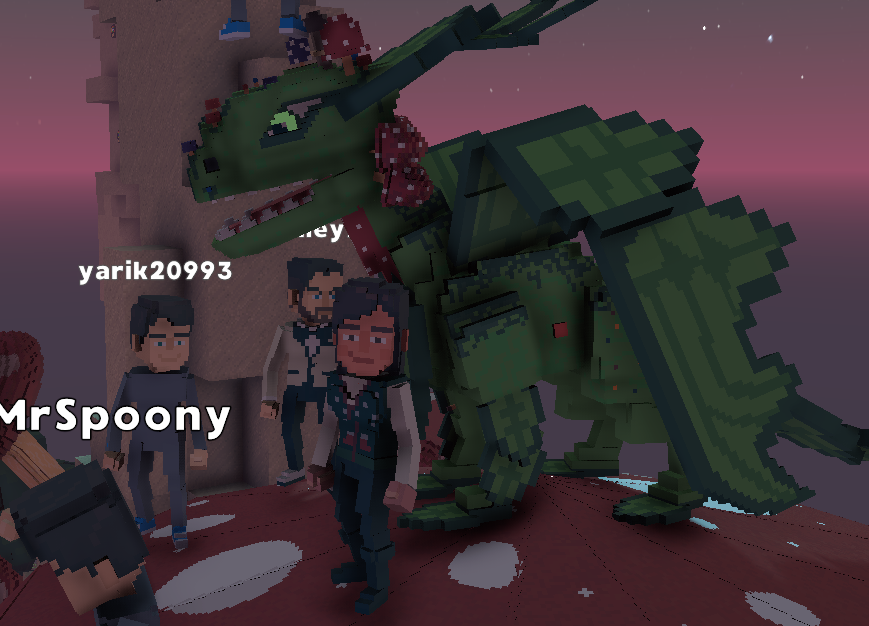 Pameliarah's tweet photo. @TheSandboxGame I just participated in the daily #SandboxAlphaS2Contest for a chance to earn up to 1,000 $SAND! Starting March 15 - Selfie with the mushroom dragon. Check out my screenshot below! 👇 #SandboxAlphaS2 https://t.co/Tl3xsKXrIl