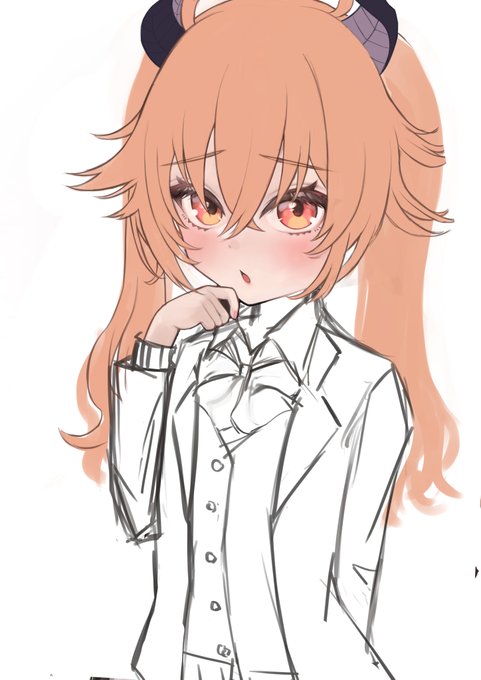 115日目!
ラフ描けた!
おやすみ～
#1000日間お絵描き 