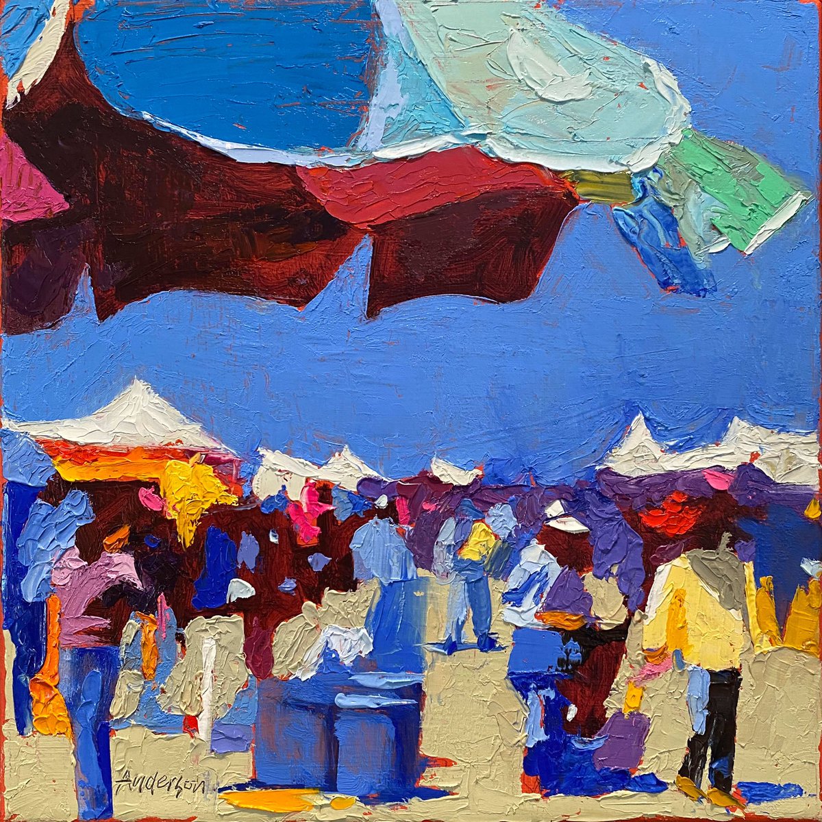 mandersonstudio's tweet image. Recent paintings #paletteknifepaintings