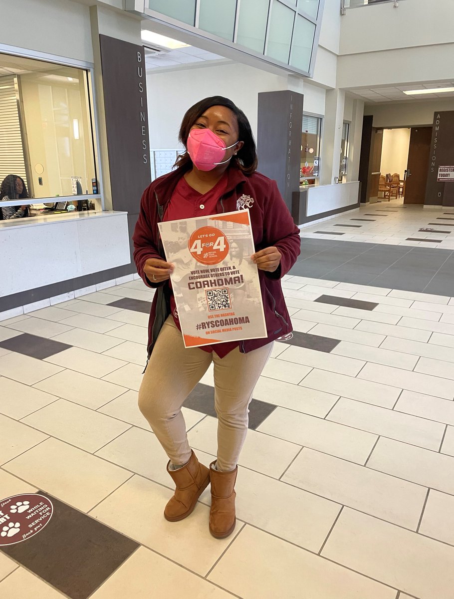 CoahomaCC's tweet photo. Keep that voting energy UP! We're almost to the finish line, #TigerNation. Let's do it again. Let's Go 4 For 4! To vote online, visit https://t.co/6nBnixhjWS or use #RYSCOAHOMA on IG and Twitter posts! Let's do it again, Tigers! You can't beat that #CoahomaPRIDE! #CCC4For4 https://t.co/thEyH2U9js