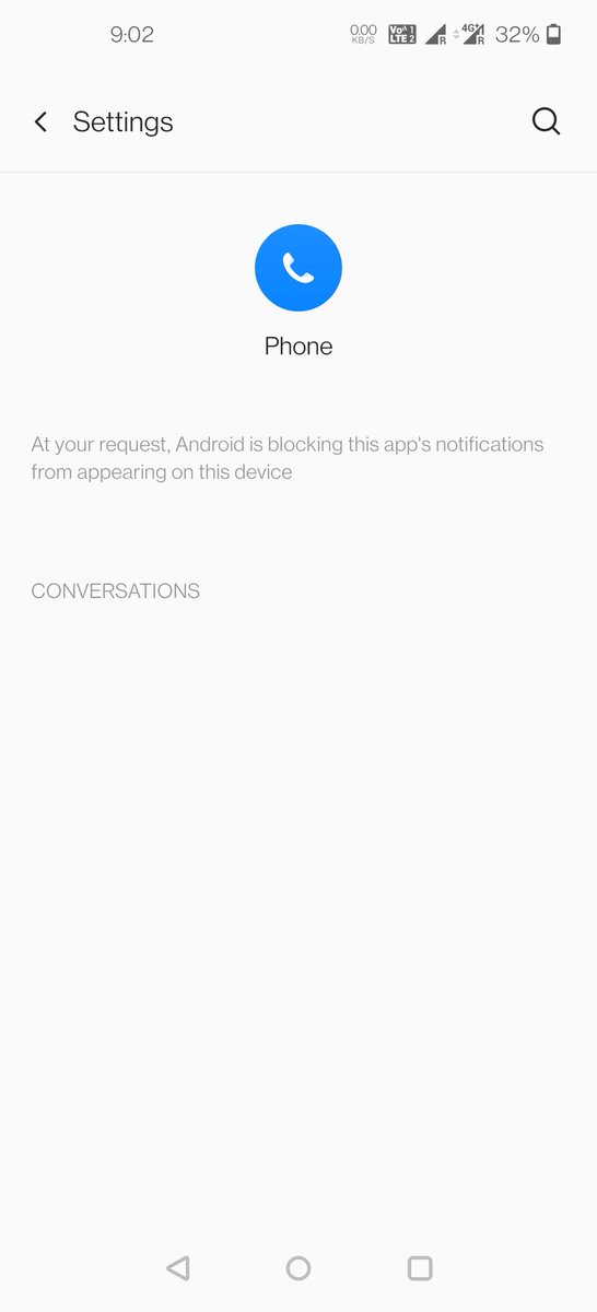 Miinaxxii's tweet image. Has anyone experienced this issue where calls do not display on Android, no way to turn notifications on at all #androidissues #Android #OnePlus8Pro