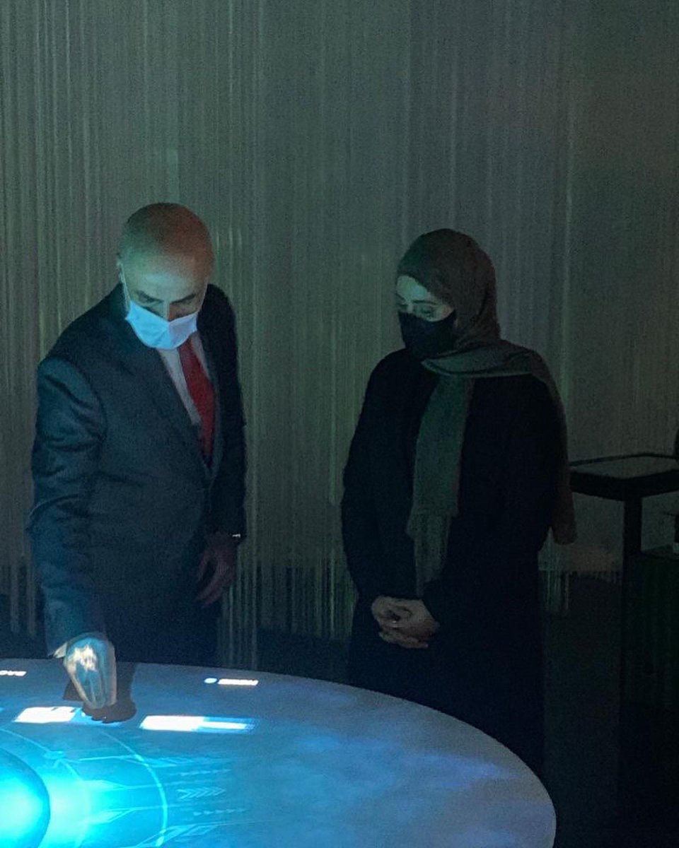 expo2020jo's tweet photo. وزيرة الدولة للتطوير الحكومي والمستقبل في حكومة دولة الإمارات معالي عهود بنت خلفان الرومي تزور الجناح الاردني المشارك في اكسبو 2020 دبي.

#الأردن #اكسبو٢٠٢٠ #دبي https://t.co/gQ2rJPbx38