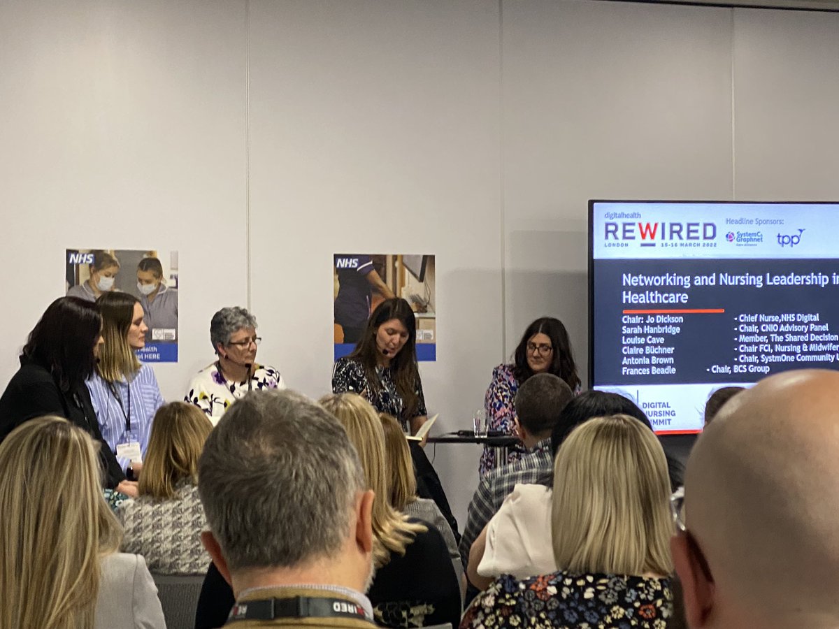 leadership_log's tweet photo. Our very own @AntoniaBrown on this afternoons #DigitalNursingSummit panel at #Rewired22 talking about leadership in #DigitalHealthcare and the importance of networks in creating a movement in #DigitalNursing
#EverydayLeadership https://t.co/54rP1NSayg