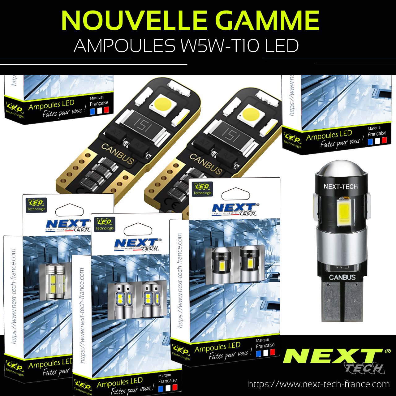 Ampoule LED H4 haute puissance Next-Tech pour voiture et moto - Next-Tech  France