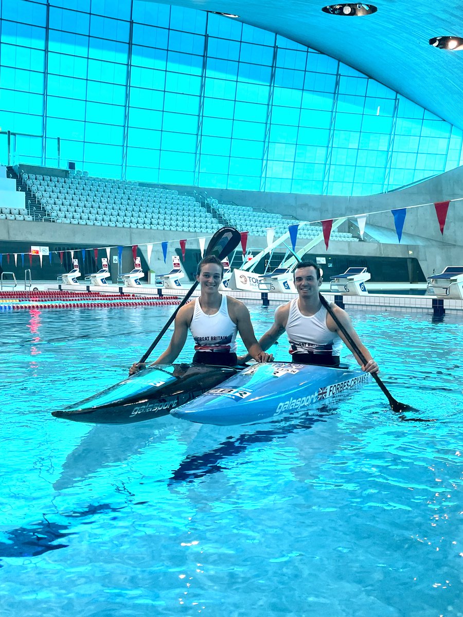 Excited to welcome <a href="/BritishCanoeing/">Great British Canoeing</a> back in the pool! This morning we’ve seen <a href="/Mall_Franklin/">Mallory Franklin</a>  (Tokyo Olympic Silver Medallist) and <a href="/BForbesCryans/">Bradley Forbes-Cryans OLY</a>  (Tokyo Olympian) take to the water in their training session 🛶💪