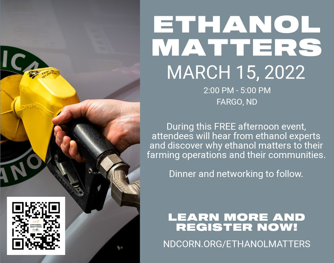 ndcorn's tweet photo. Join us at the Holiday Inn in Fargo, ND this afternoon from 2:00 - 5:00 pm to learn more about the ND ethanol industry! We are proud to provide this opportunity to #NDcorn producers in partnership with the North Dakota Ethanol Council. Learn more at https://t.co/16Oore5l0B! https://t.co/CpVdlFqvq4