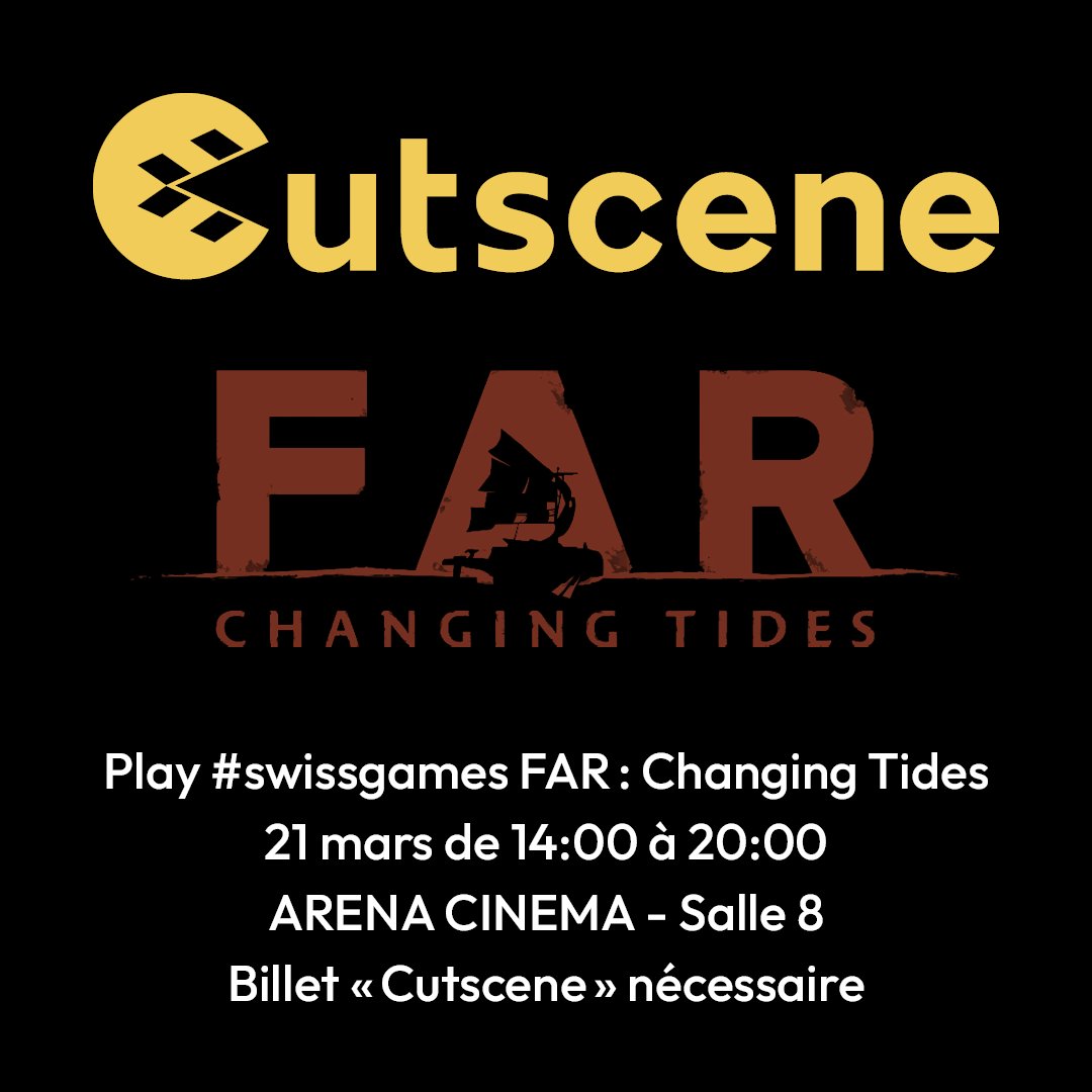 cutscenefest's tweet photo. Venez découvrir une production helvétique @FARtheGame  le lundi 21 mars à la salle 8 de @ArenaFribourg // @FIFFribourg 

Une aventure post-apocalyptique atmosphérique qui suit le voyage émotionnel d'un garçon et de son navire alors qu'il s'embarque pour trouver un nouveau foyer. https://t.co/LItalkyEGw