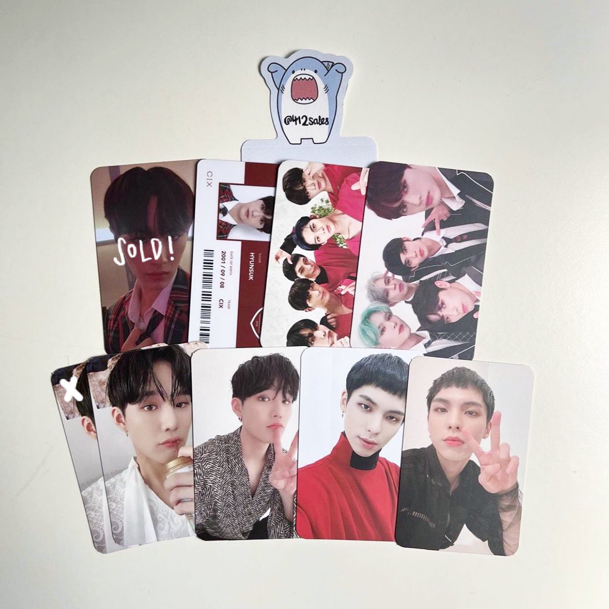 412sales's tweet photo. wts/selling — CIX photocards!

various versions!

kindly refer to my ig for info &amp; prices 💗

instocks, buy 3 pcs for free stamped shipping!

— ♡
#cixphotocard #cixtrade #cixsale #cixsell #byounggon #bx #seunghun #jinyoung #baejinyoung #yonghee #hyunsuk #cixwts #wtscix https://t.co/WvDz134sw3