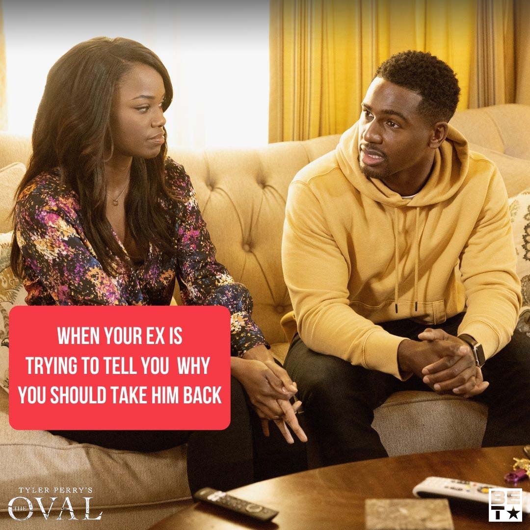 TheOvalOnBET's tweet photo. Kareem who?! 👀

It's clear that Barry and Sharon will always have love for each other. ❣️ #TheOvalOnBET https://t.co/LZjIty7mLt