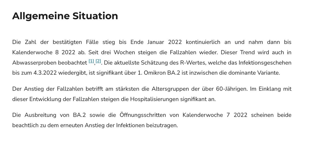 Scientific Advisory Panel COVID-19 (@sciap_covid19) on Twitter photo Epidemiologische Lagebeurteilung 📅 14.März 2022
➡️ sciencetaskforce.ch/epidemiologisc… Epidemiologische Lagebeurteilung 📅 14.März 2022
➡️ sciencetaskforce.ch/epidemiologisc…
