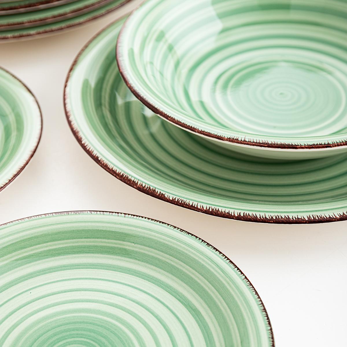 QuidSpain's tweet photo. El color verde es tendencia esta primavera también en la mesa 💚

Vajilla Vita Light Green de 18 piezas de gres 🍃

#Tendencias #Quid #Noveades #Vajilla #VajillasBonitas #Decoración #VestirLaMesa #MesasPrimaverales #Primavera https://t.co/dMWbZ30JB8