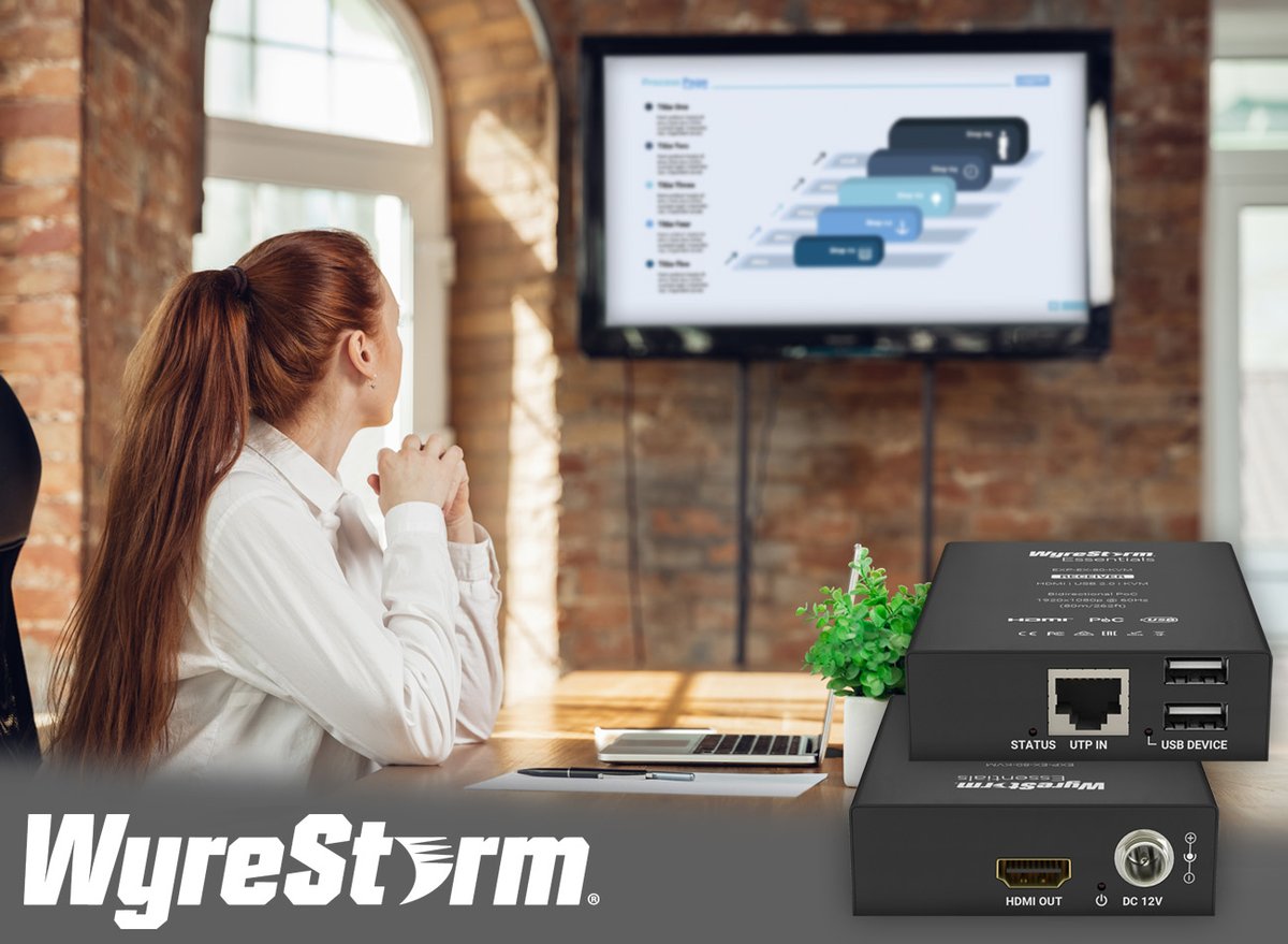 Wyrestorm's tweet photo. Extend 1080p60 HDMI Video &amp; USB Keyboard/Mouse over a single 80m ethernet cable. WyreStorm EXP-EX-80-KVM is a simple and powerful plug and play HDMI and KVM extender kit made to connect a remote PC to the display of your choice with ease and reliability.

#HDMI #ExtenderKit https://t.co/C0JBE9ymTL