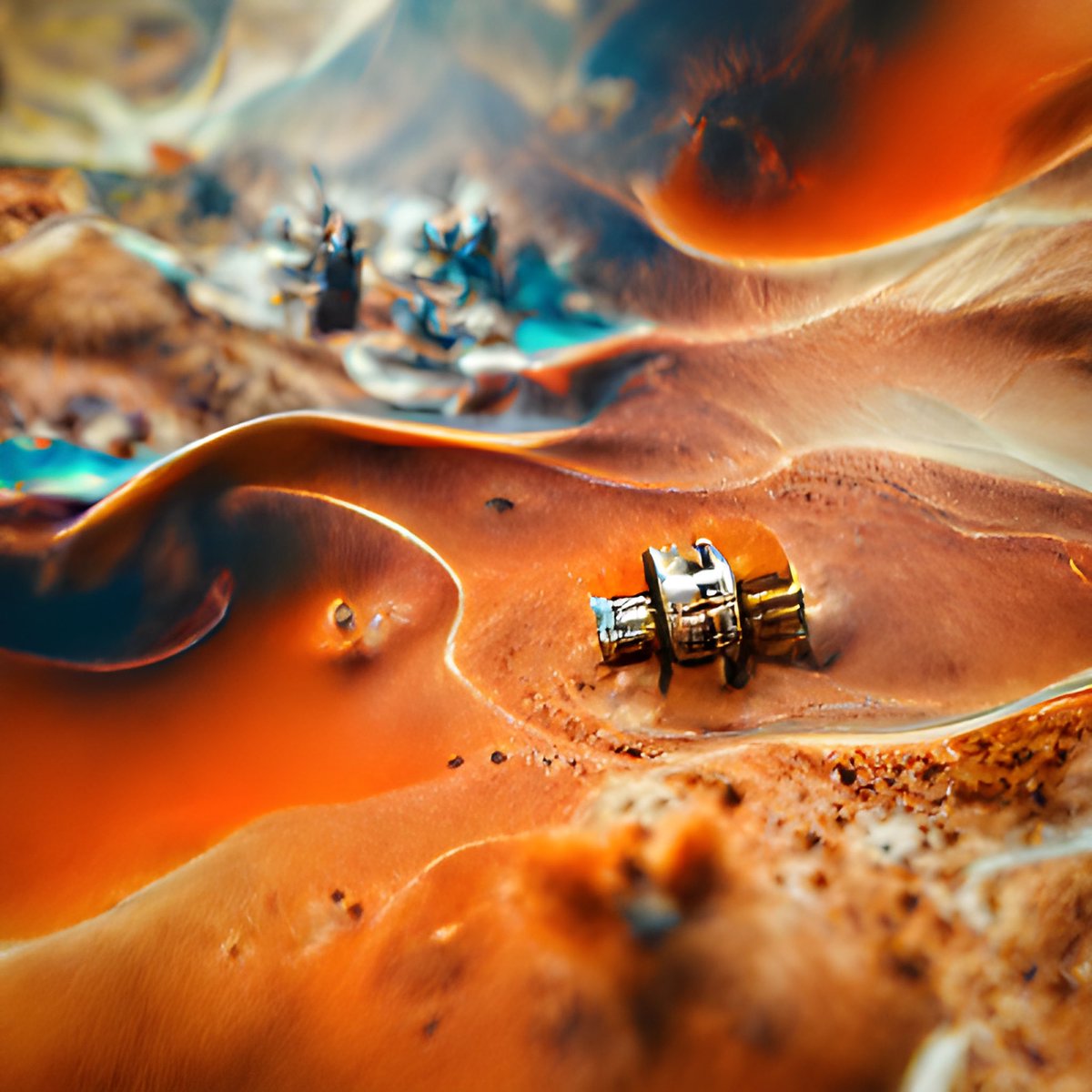 Dahlinguu's tweet photo. Some new @get_starryai art I made for the #starryaiweekly challenge. Theme: “Life on Mars”. Pic 1: Mars Rover Meets a Red Flower. Pic 2: Life on Mars. Pic 3: Organ Player on Mars https://t.co/II4R0T3NJ3
