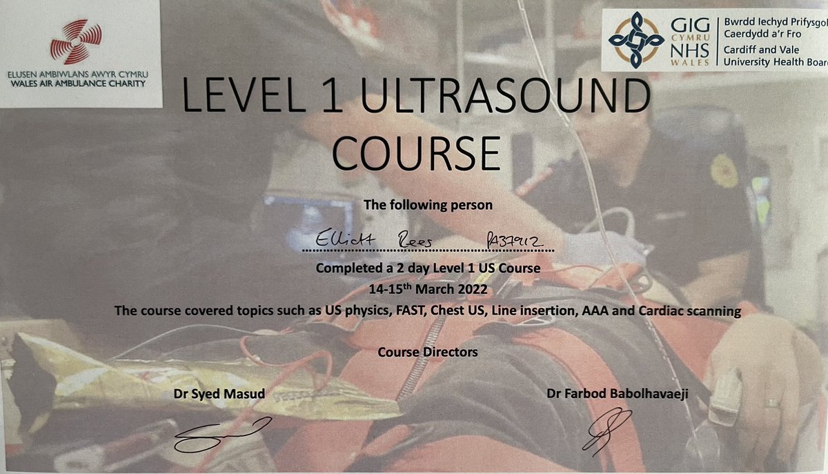 elliott_rees's tweet photo. Thanks @EmergencyBod and Syed for delivering a superb level 1 ultrasound program at @CV_UHB for @EmrtsWales. And a special thanks to the @cardiffuni medical students for getting caked in ultrasound gel and prodded for two days solid 😂😂. Incredible USS teaching facilities! https://t.co/C5mrmIHBn7