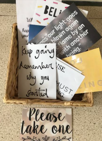 OPA_ParkHill's tweet photo. Mrs Thomas has been busy updating the support resources in the staff wellbeing room. Whether it is external support services, or positive quotes to give our staff a lift, she has it covered. #TeamOPAPH https://t.co/kYvlpMt4rj
