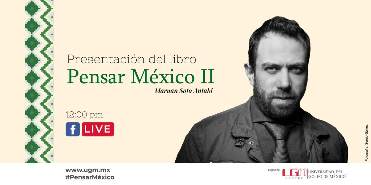 UGM_Centro's tweet photo. Sigue la transmisión vía Facebook Live este viernes 18 de marzo en punto de las 12:00 pm con la compañía de @_Maruan presentado su libro "Pensar México ll"
¡Te esperamos! 🐬

#pensarmexico #ugmcentro https://t.co/JkgJH0j5pd