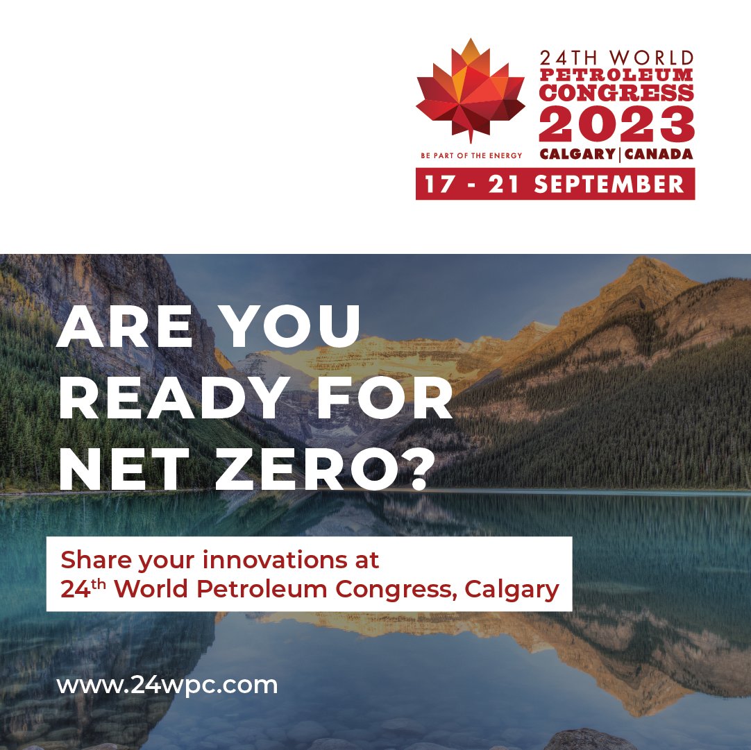 Call for Papers is now open! 
Submit your revolutionary solutions to the 24th WPC taking place from 17-21 Sept 2023. Choose from 17 technical forums across 4 main blocks and have the opportunity to present in front of the global energy audience. Link: bit.ly/3hXZrp1