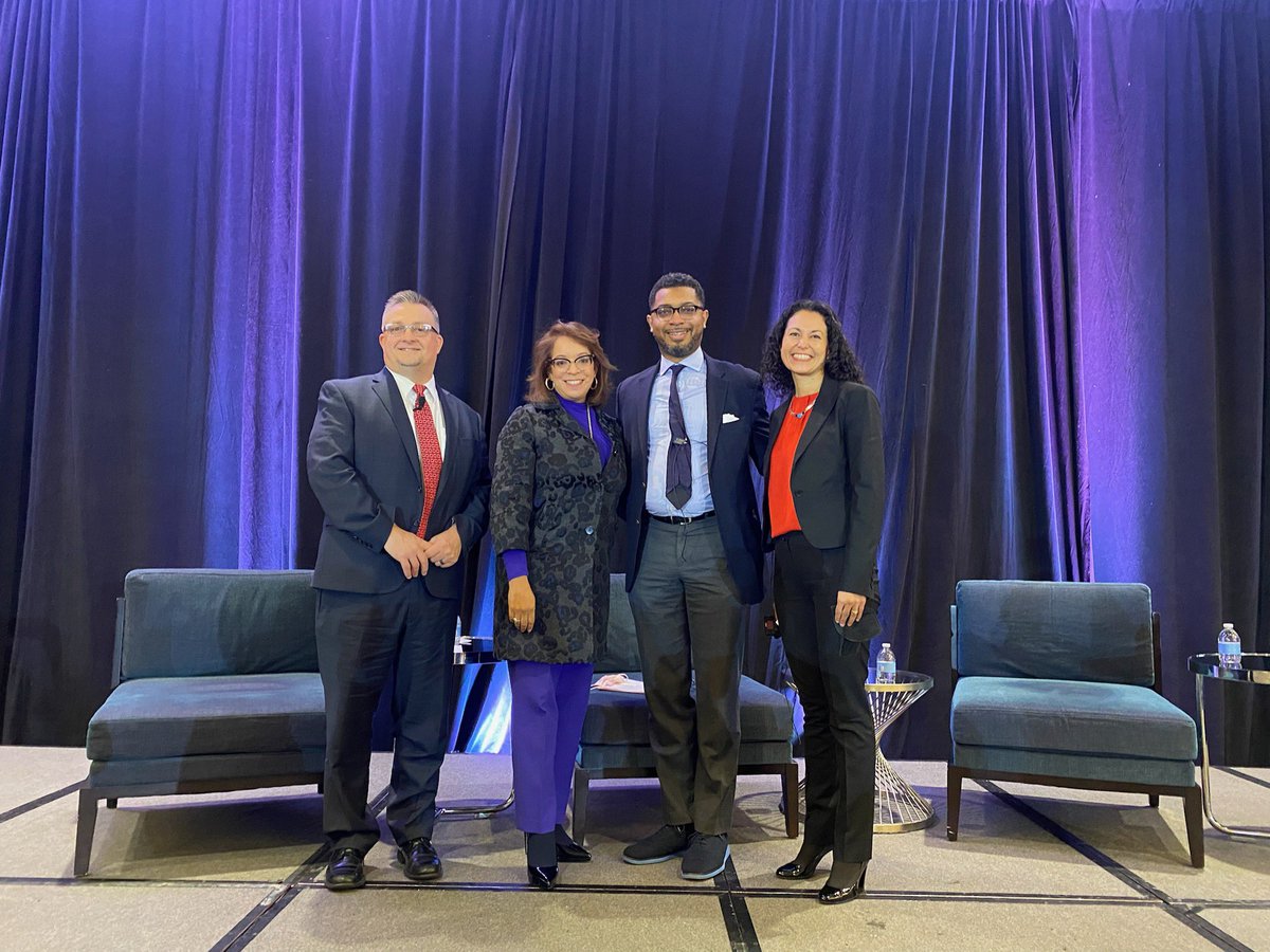 Honored to share the stage with these amazing public servants. Thanks <a href="/USDOT/">U.S. Department of Transportation</a> Christoper Coes, <a href="/US_EDA/">EDA</a> <a href="/AsstSecCastillo/">Assistant Secretary Alejandra Castillo (Archived)</a>, and <a href="/usdaRD/">Rural Development</a> Xochiti Torres Small. <a href="/NADOWeb/">NADO</a> #NADODDAA2022