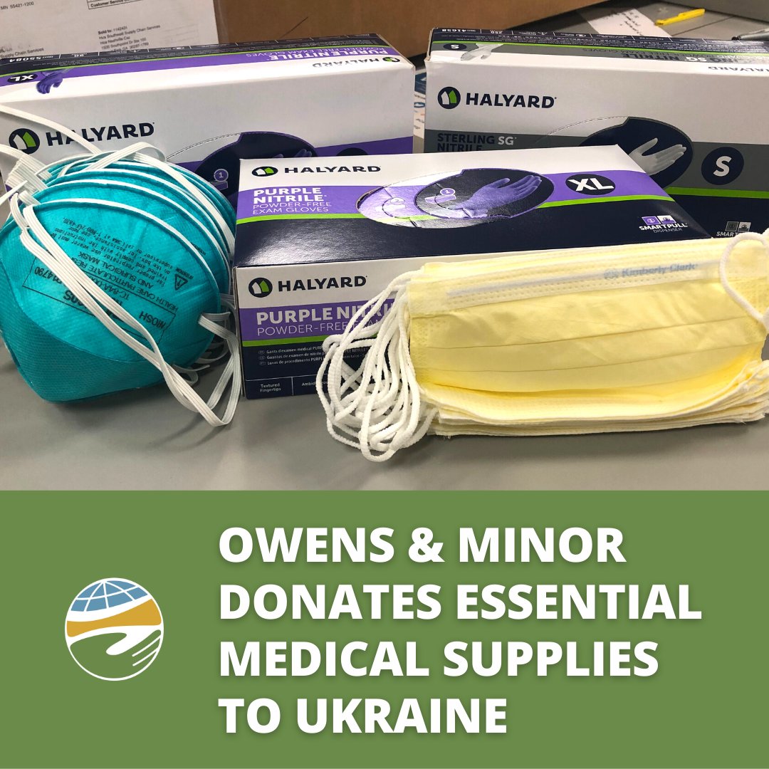 MedShare partners with Owens &amp; Minor to send aid to Ukraine and surrounding areas. The $500,000 donation of PPE will support medical care in humanitarian relief efforts in Ukraine.

#MedShare #MedShareCares