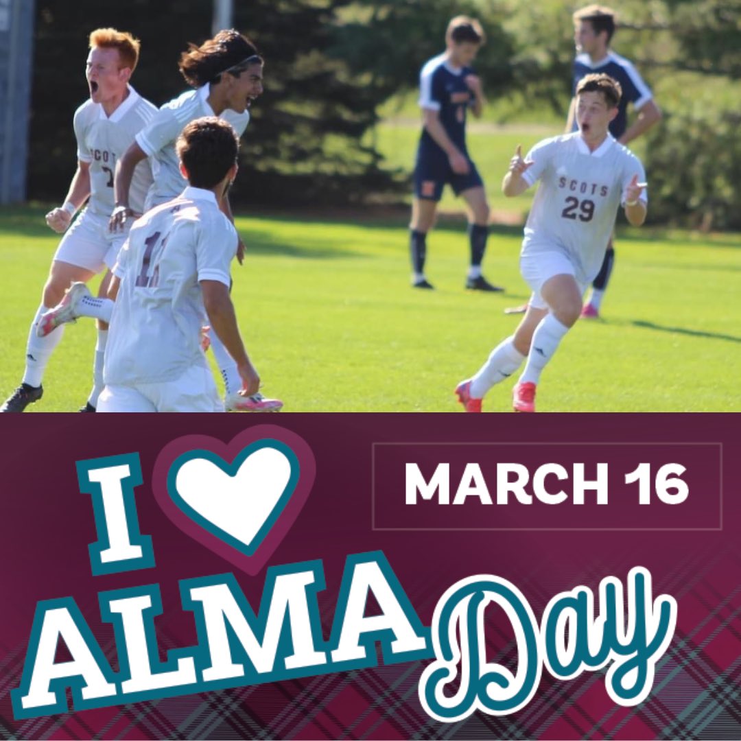 AlmaScotsMSOC's tweet photo. The guys are pretty excited that Alma Day is just 1 day away!!! Check back tomorrow to hear from a couple of them. https://t.co/q4jvOQ8oL1 https://t.co/z0WOTLSs1y