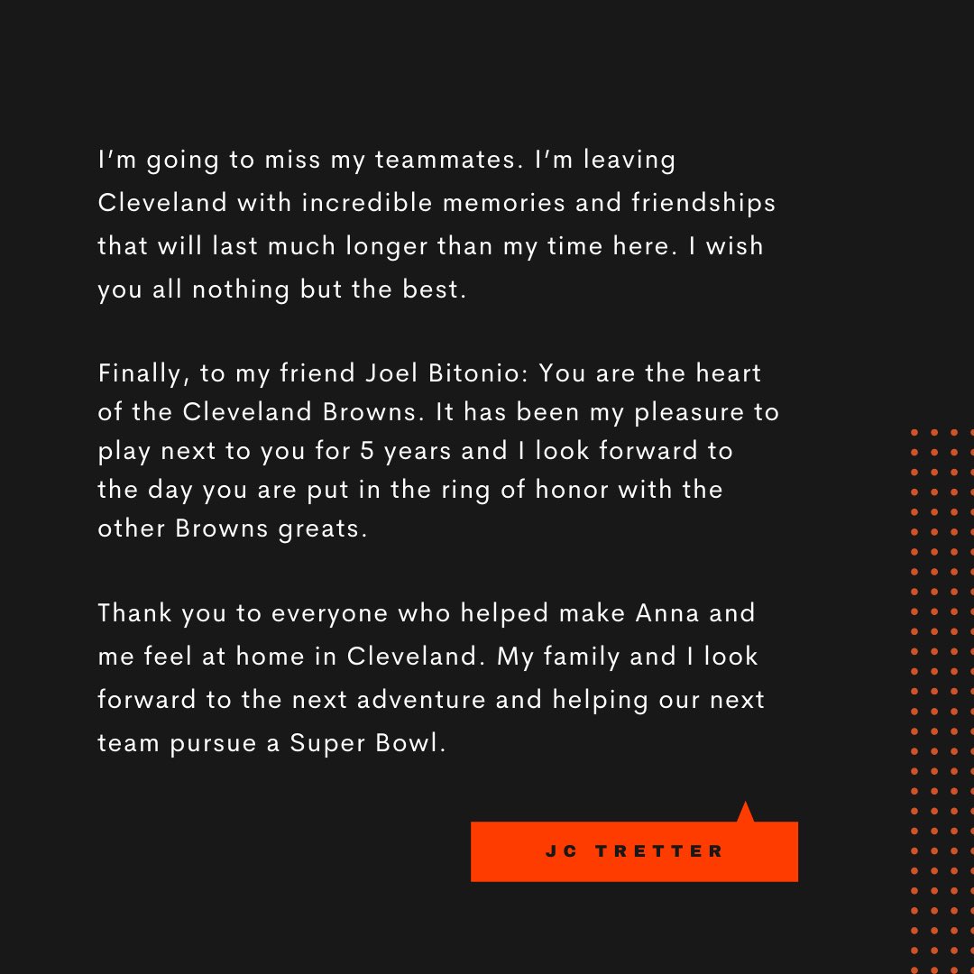 JCTretter's tweet image. Thank you, Cleveland