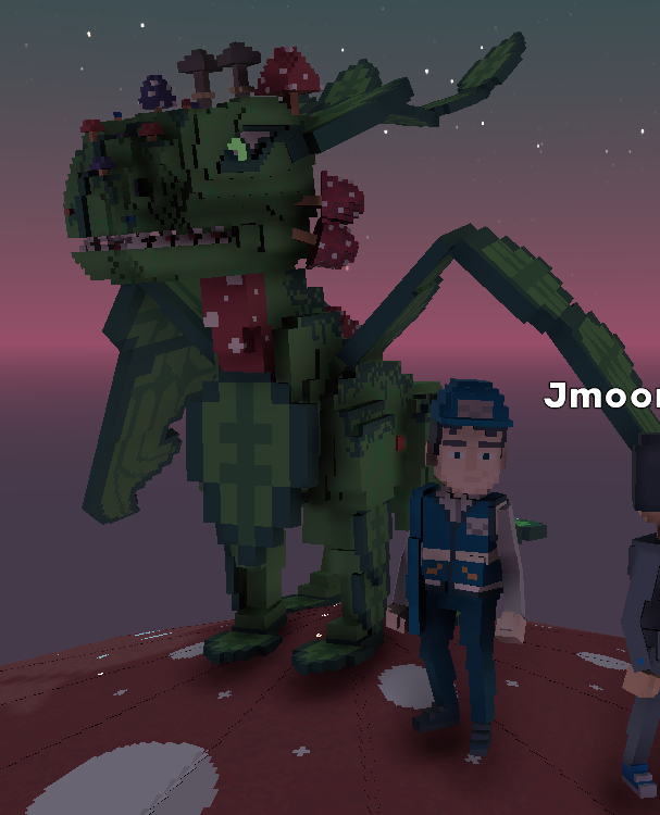 Kaliorch's tweet photo. @TheSandboxGame I just participated in the daily #SandboxAlphaS2Contest for a chance to earn up to 1,000 $SAND! Starting March 15 - Selfie with the mushroom dragon. Check out my screenshot below! 👇 #SandboxAlphaS2 https://t.co/PgWcDEGRF2