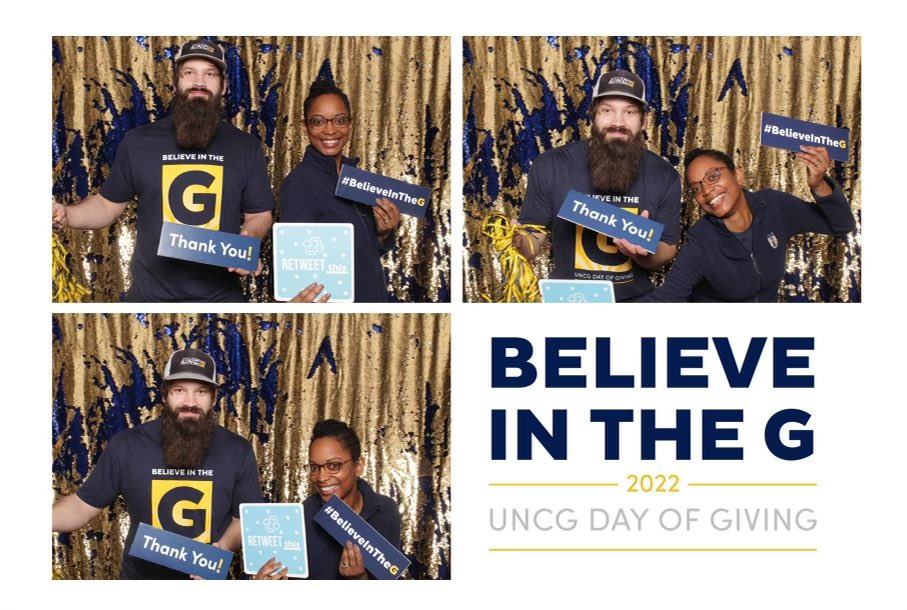 I’m happy to give back to the institution that has not only supported me professionally, but made it possible for me to pursue a master’s degree. 

This year, I’m supporting <a href="/UNCG/">UNCG</a> EDI initiatives and <a href="/SOP_UNCG/">Spartan Open Pantry</a>.

#BelieveInTheG 

(A rare moment *in front* of the camera 👇🏾)