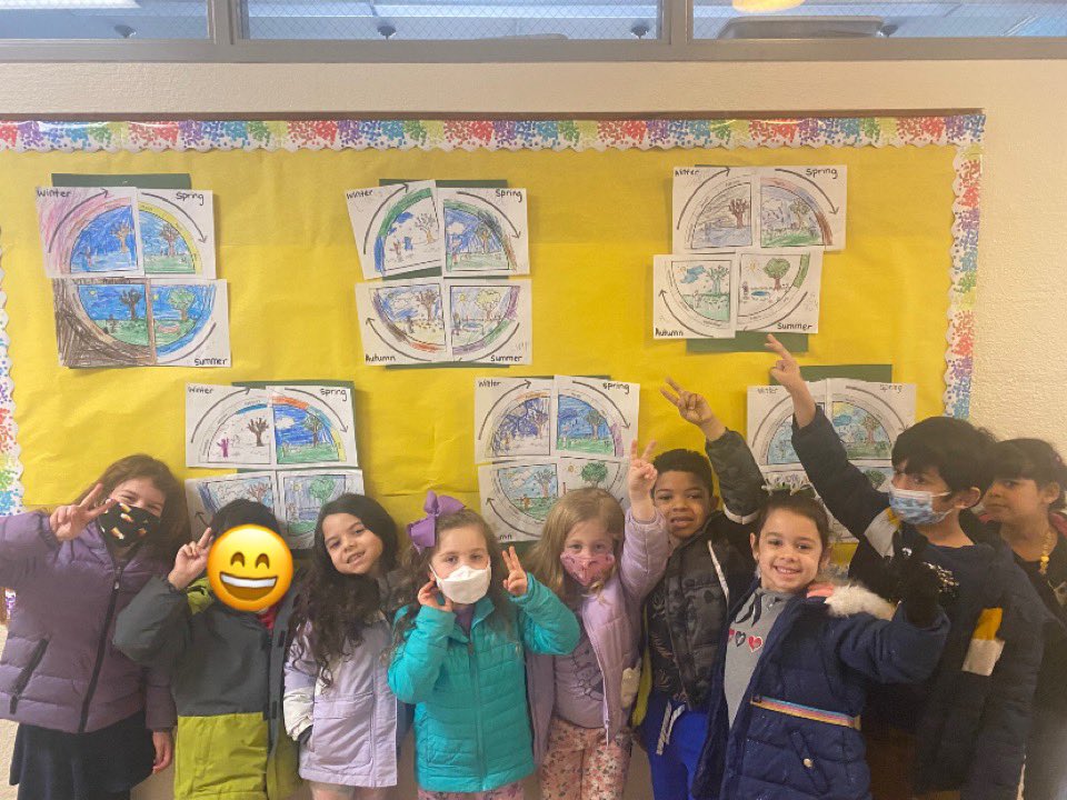 ClockerKinder's tweet photo. Learning about the seasons! We’re proud of our work! https://t.co/RZV4Awvr3A