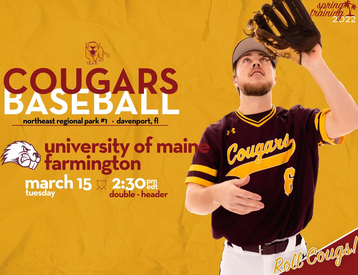 UMMCougarBB's tweet photo. Cougs set for DH vs U-Maine Farmington

#PlayforthePile https://t.co/uXFnrTEvbr