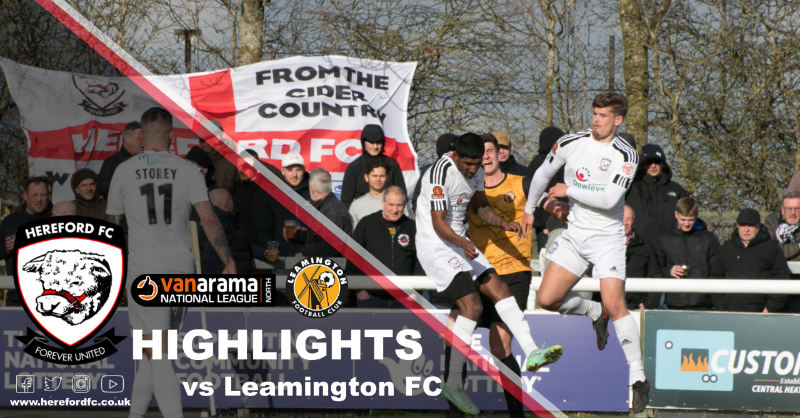 HerefordFC's tweet photo. HIGHLIGHTS ๐ฅ | Take a look at the highlights from Saturday game against Leamington, with commentary from @RadioHerefordFC ๐๏ธ
#LEAvHFC | #COYW