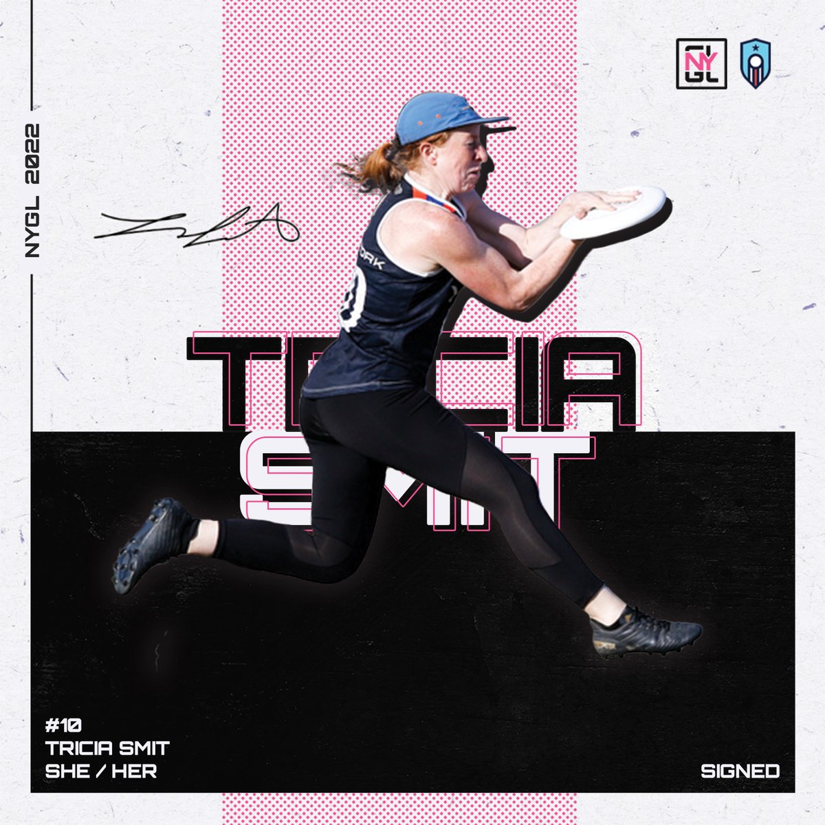 ny_gridlock's tweet photo. #10 TRISH she/her
Tricia Smit is back for her 4th season with us!
Read more about TRISH on our website https://t.co/KcM24FpMVx

📸 William “Brody” Brotman @UltiPhotos  
👕 @vcultimate 

@PremierUltimate @triciasmit10 #NYGL2022 #PUL2022 #newyorkgridlockultimate #LockedIn https://t.co/dDaWoQ2hsS