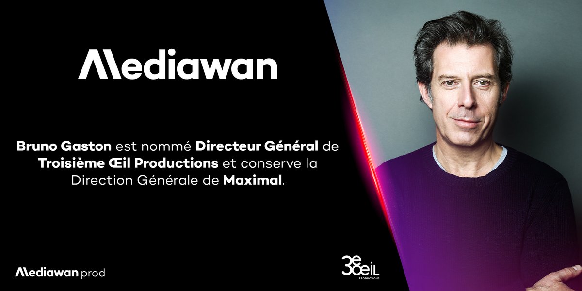 MediawanFr's tweet photo. #Nominations : @Justineplanchon , Présidente de Mediawan Prod, 3eme producteur de flux/docs en France. @vpanozzo en conserve la direction générale. Bruno Gaston, Directeur général de Troisième Œil Productions et de Maximal. https://t.co/VHRGJJOBPp